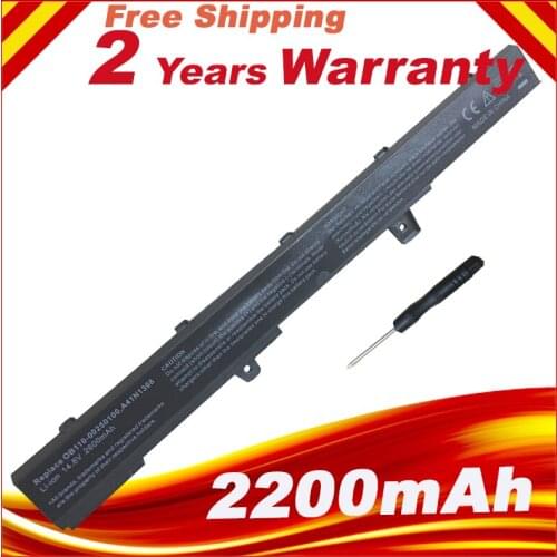 HSW NEW 2600MaH 14.4V battery A31N1319 X551M A41N1308 A31LJ91 for Asus X451CA X451 X551 X451C X451M X551C X551CA 0B110-00250100