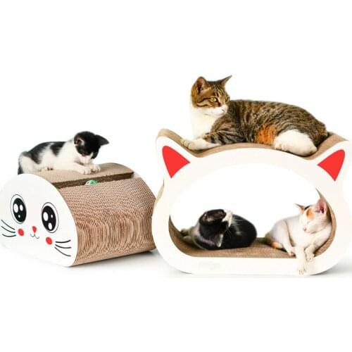 Pet cat scratch board cat toy, corrugated owl cat toy cat litter