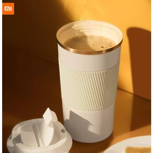 Xiaomi Youpin Insulation Coffee Cup Coconut Milk White Ceramic inner liner non-slip cup body long-lasting heat preservation