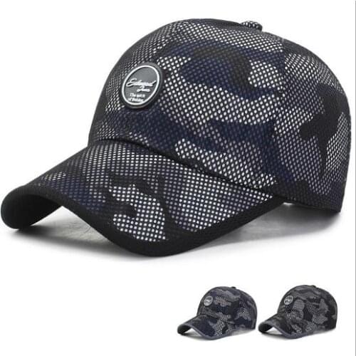 Army Camouflage net mesh Caps Autumn Cotton Letter New Men Women Baseball Cap Sunblock Beisbol Casquette