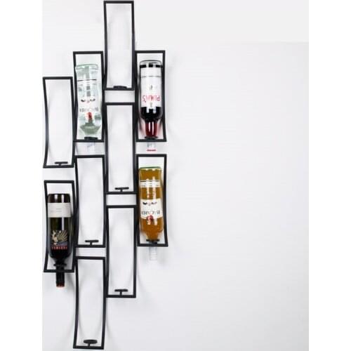 10 bottles creative wine rack living room hanging family dining room iron wine rack simple wall mounted wine cabinet