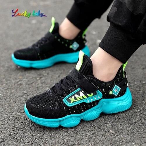 Boys Running Sneakers Casual Kids Sport Shoes Breathable Children Fashion Shoes Boy 2021 Autumn Platform Light Shoes