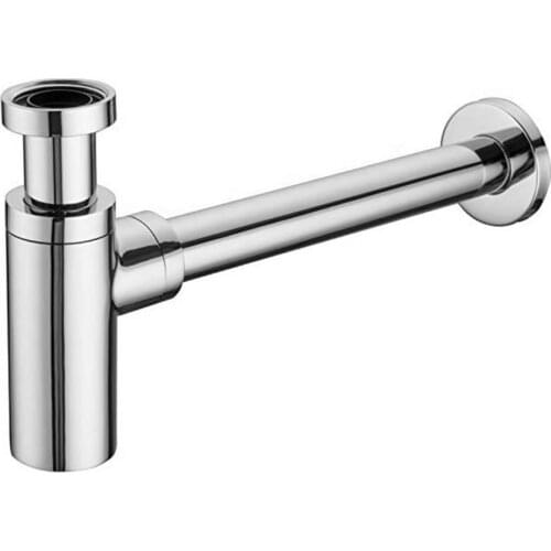 Bathroom Basin Bottle Trap Pop Up Drain Stopper with Overflow Sink Drain Kit Siphon Waste TRAP Drain Chrome