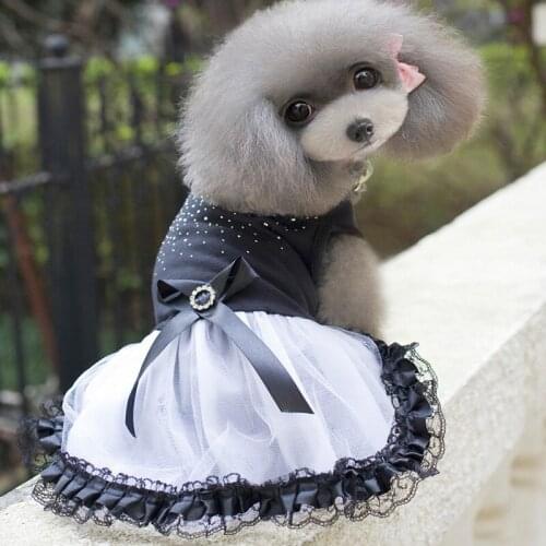 Sweet Dog Pet Clothes Summer Pet Dog Clothing Diamond Dress for Small Medium Dogs Clothing Cute Puppy Outfit XS-2XL