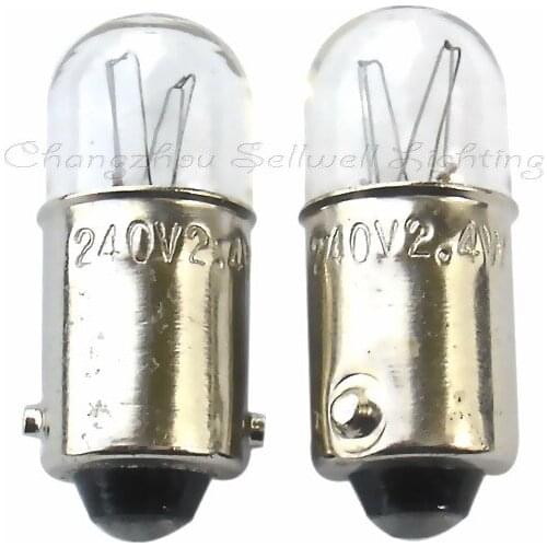 Miniature lamp 240v 2.4w ba9s t10x24 A095 NEW 10pcs sellwell lighting