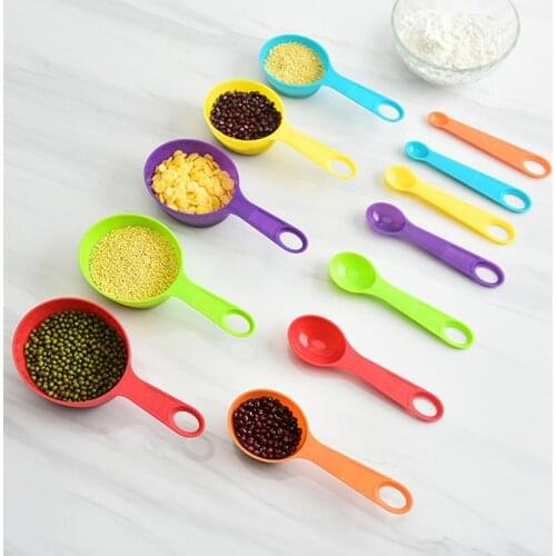 Kitchen Measure Set Plastic Professional Measuring Cup Kit Measuring Spoons Set Multi Purpose Spoons Kitchen Cook Tool