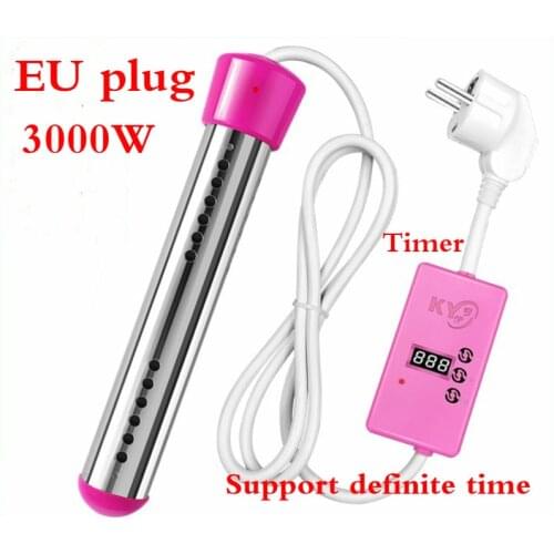 3000W EU Plug Electric Pool Heater Boiler Water Heating For Swimming Pool Element Portable Immersion Suspension Bathroom