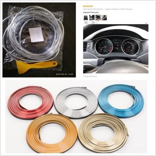 Car interior Decoration thread sticker Insert Air Outlet Strip Accessories for BMW EfficientDynamics 335d M1 M-Zero 545i 530xi