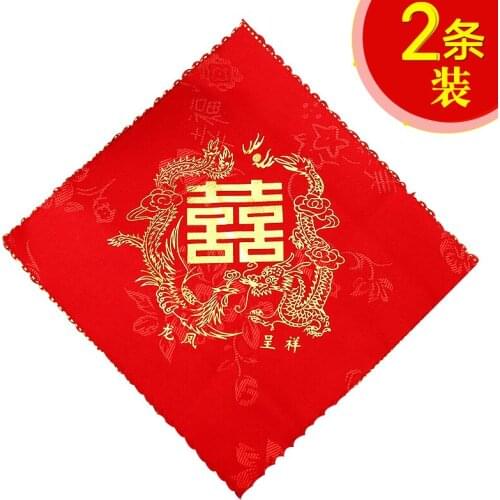 Newcomer handkerchief bronzing dragon and phoenix