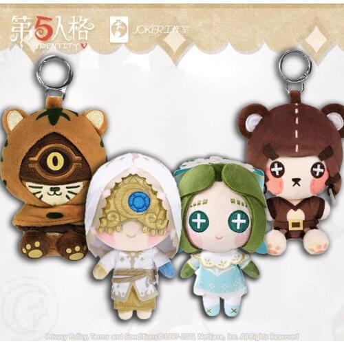 New Anime Game Identity V Eli Clark Kawaii White Moon Cosplay Plush Doll Cartoon Cute Mini Bag Pendant Plush keychain Doll Gifts