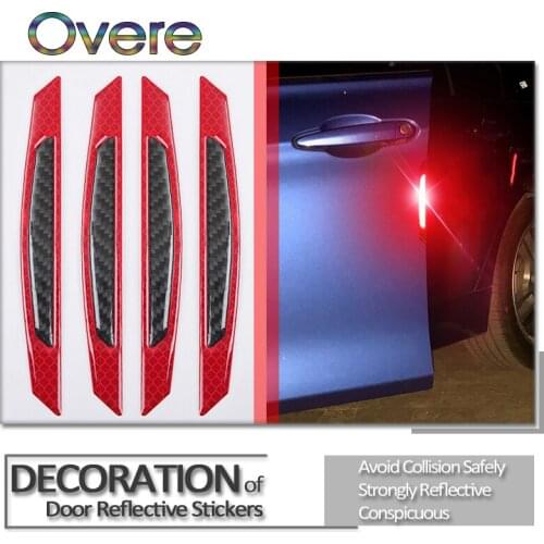 Overe 1Set Auto Car Door Wheel Eyebrow 3D Stickers For Ford Focus 2 3 Fiesta Mondeo MK4 Ranger Toyota Corolla chr RAV4 yaris