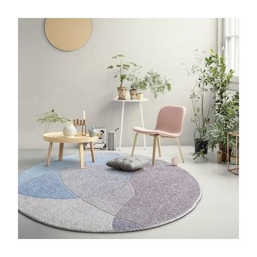 Simple Ins Living Room Tea Table Round Nordic Luxury Bedroom Mattress Irregular Carpet Customization