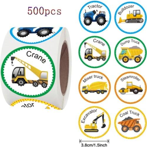 Qiduo 500 Pcs/roll Smiley Face Sticker for Kids Reward Sticker Labels Happy Smile Face Kids Toys Reward Stickers Creative