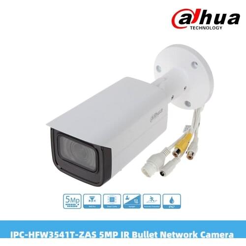 Dahua IPC-HFW3541T-ZAS 5MP IR Vari-Focal Bullet WizSense Network Camera PoE Support Built-in IR LED 2.7mm-13.5mm Lens