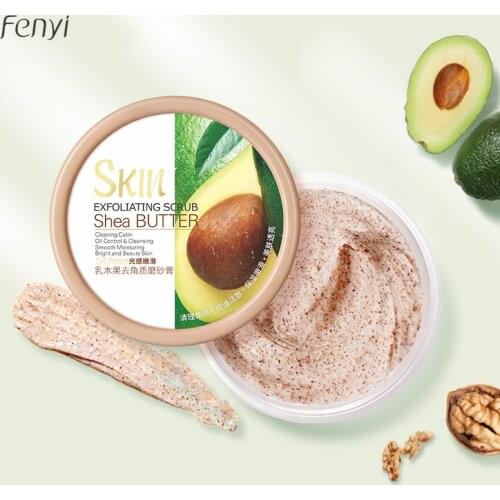 Shea Butter Body Scrub Hydrating Exfoliating Scrub Lotion Deep Cleansing Cutin Refine Pores Scrub Remove Dead Skin 100g