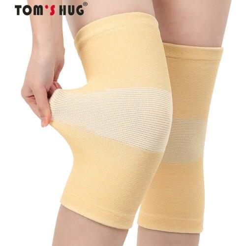 Toms HUG Thin Knee Braces Support Pads Protector Charcoal Knitted KneePads Leg Arthritis Pain Relief and Injury Recovery Sleeve