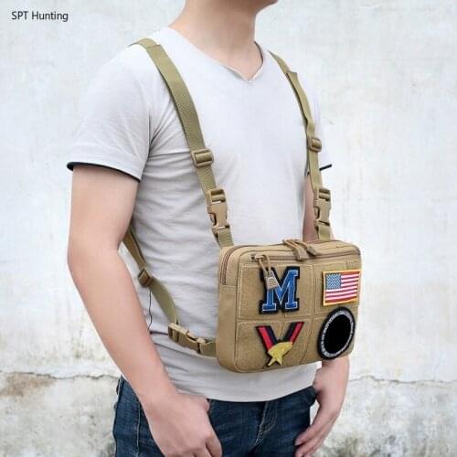 Outdoor Sports Hunting Bags Tactical Chest Bag Military Accessories EDC Waist Pouch Shoulder Fanny Pack Camping Hiking Army Bag
