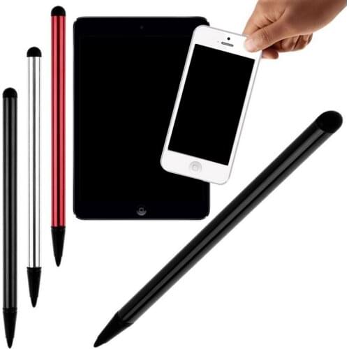 2PCS Universal Metal Capacitive Resistance Touch Screen Stylus Pens for Phones Tablets Car Navigation System POS Machine