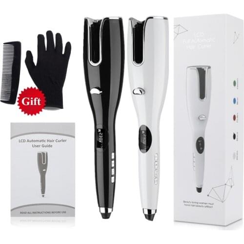LCD Full Automatic Hair Curler Iron Multi-Automatic Magic Wand Professional Salon 1Inch Hair Curler Air Curler Rotating Tools