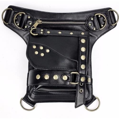 Vintage Steampunk Bag Steam Punk Retro Rock Gothic Retro Bag Goth Shoulder Waist Bags Packs Victorian Style Women Men Leg Bag W2