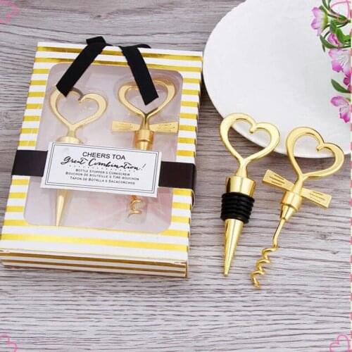 10paris Wedding Souvenir Party Favors Bottle Opener Wine Stopper Personalized Present Wedding Giveaway Gift For Guests