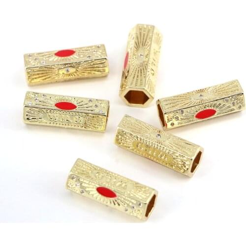 10PCS, Gold Charm Beads Pendants Jewelry Accessories
