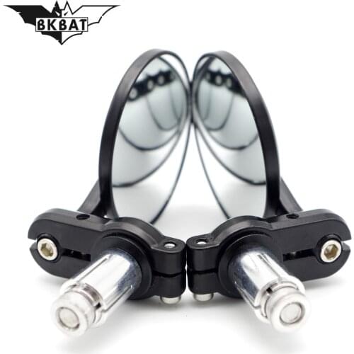 2 pieces / double retro black rear view mirror motorcycle accessories For yamaha xt 660 suzuki lets 2 kawasaki zx6r 2000