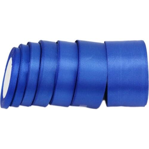 25 yards/roll) Blue Satin Ribbon Wholesale Gift Wrapping Christmas ribbons