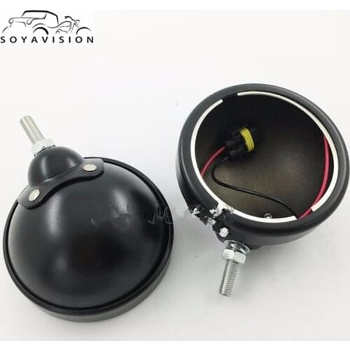 4.5" 4 1/2" Chrome Housing Bracket Mount Ring Bracket For Auxiliary Fog Passing Lamp Motorcycle For Harley Touring Electra Glide