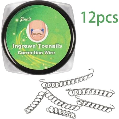 6/12pcs Toe Nail Correction Ingrown Wire Fixer Paronychia Acronyx Onyxis Bunion Nail Recover Foot Care Tool Kit Beauty Tools