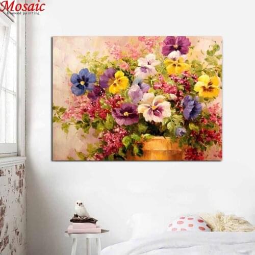 Diy 3d Diamond Embroidery still life,flower,Cross Stitch Diamond Painting Full Square Drill Mosaic Rhinestones Home Decorative