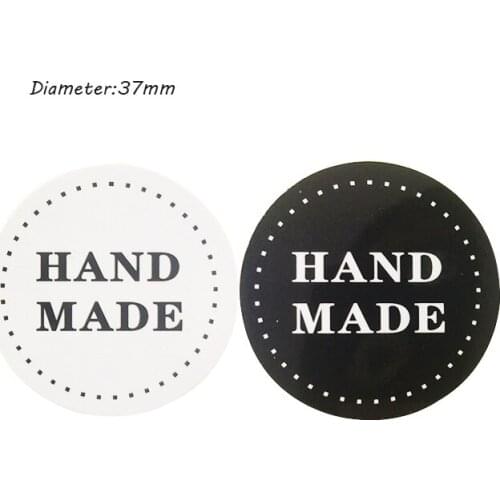 400pcs/Lot Black And White Handmade Creative Decor Packaging Seal Label Stickers Ornament