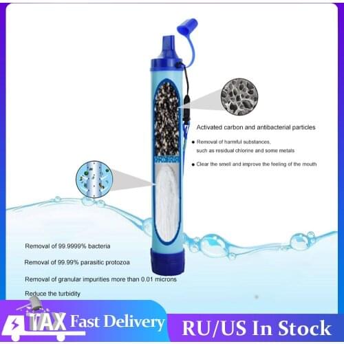Outdoor Water Purifier Camping Hiking Emergency Life Survival Portable Purifier Water Filter #07