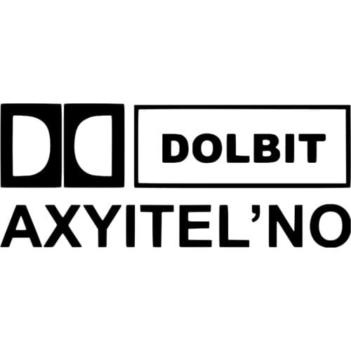CS-034#12*29cm dolbit axyitelno funny musical car sticker and decal vinyl auto car stickers on bumper rear window