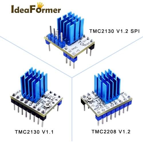 5pcs TMC2130 V1.1/V1.2SPI TMC2208 V1.2 Stepper Motors StepStick Mute Driver excellent silent stability protection for 3D Printer