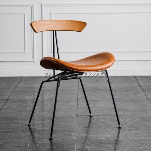 Designer Loft Ant Chair Iron Art Home Dining Chair Backrest Light Luxury Retro Industrial Style Negotiation Table And Chair