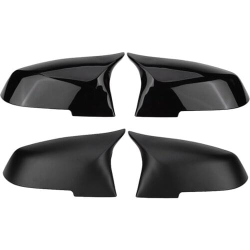 For Bmw F20 F21 F87 M2 F23 F30 F36 X1 E84 Gloss Black Side Mirror Cover Cap Rearview -M4 Style