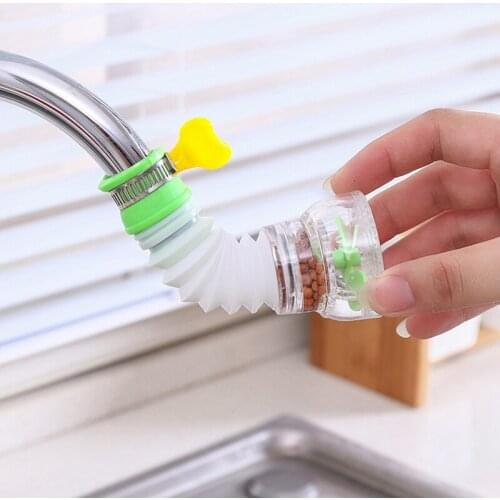 Kitchen Faucet Water Purifier Rotating Telescopic Sprinkler Universal Splash Filter Faucet Extender 1.6cm-2.3cm GQ