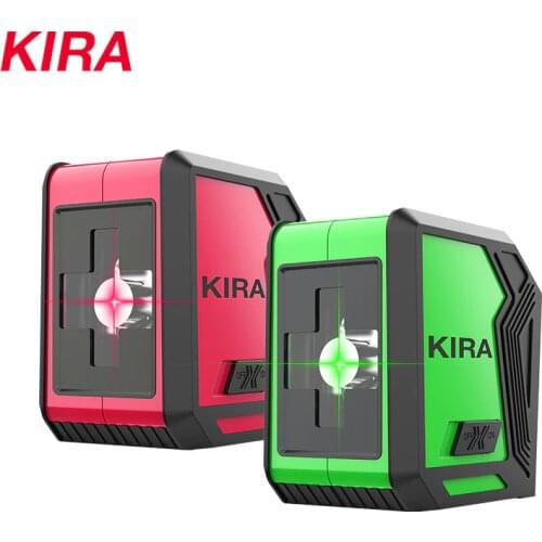 KIRA Mini Handy Green Red Light Automatic Rotary Laser Level DIY Horizontal and Vertical Cross 2 Line Mini Portable Line Level