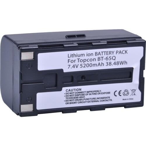 1Pc 7.4V 5200mAh BT-65Q BT 65Q Li-Ion Battery for Topcon GTS 900 and GPT 9000 Total Station
