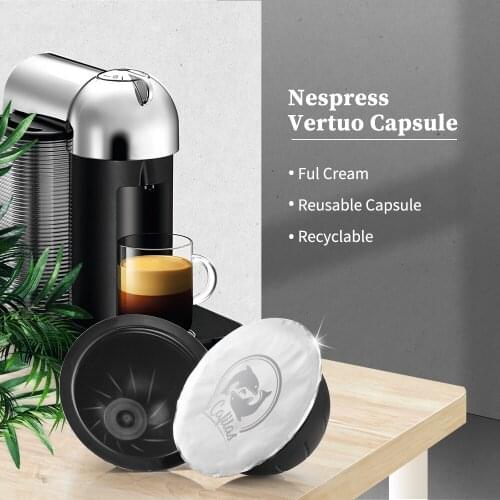 Food Grade PP Coffee Capsule For Vertuo Next ENV150 Vertuoline Plus Refillable Pods