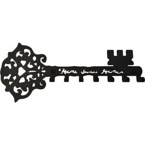 Key Rack Home Sweet Home Wall Organiser with 7Hooks Rustic Key Board Hook Hanger