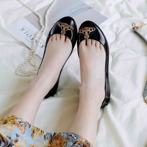 2021 New Melissa Women Jelly Shoes Bow Pearl Sandals Women Bow Jelly Sandals Adult Melissa Female Flat Sweet Summer Shoes