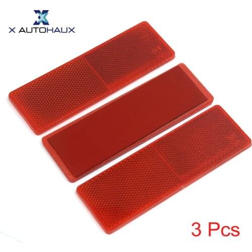 X Autohaux Self-adhesive Warning Reflective Safety Plate Reflector Sticker for Car Truck Side Marker Reflective Panel