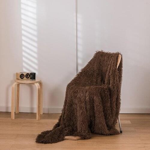 Ultra Soft and Fluffy,Cozy Fuzzy Long Hair Shaggy Blanket,Plush Fleece Comfy Microfiber Lightweight Decorative Blanket for Couch