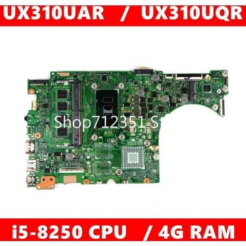 UX310UAR motherboard i5-8250CPU 4GB RAM Mainboard REV2.0 For ASUS UX310U UX310UQR UX310UAR Laptop motherboard 100% Tested
