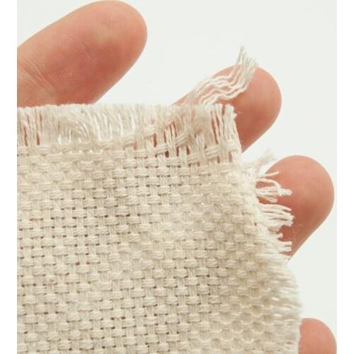 W3JA Cotton Monks Cloth for DIY Embroidery Needlework Sewing Punch Needle Accessory