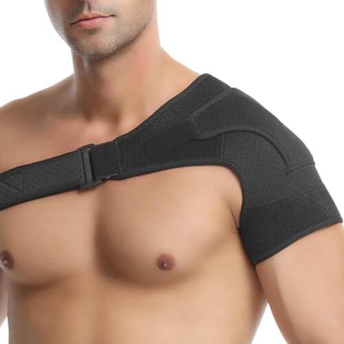 1Pc Adjustable Breathable Fitness Sport Health Care Single Shoulder Support Back Brace Guard Strap Wrap Belt Posture Corrector