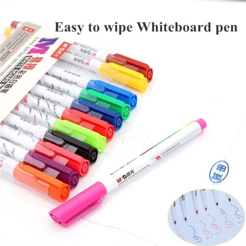 12/8 Markers for Color Blackboard pencil erasable water-based marker pen non-toxic writing and drawing learning pen for children