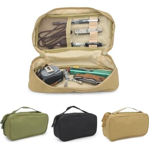 2PCS Outdoor Tool Storage Bag Climbing Handbag Black Green Khaki EDC Tool Bag